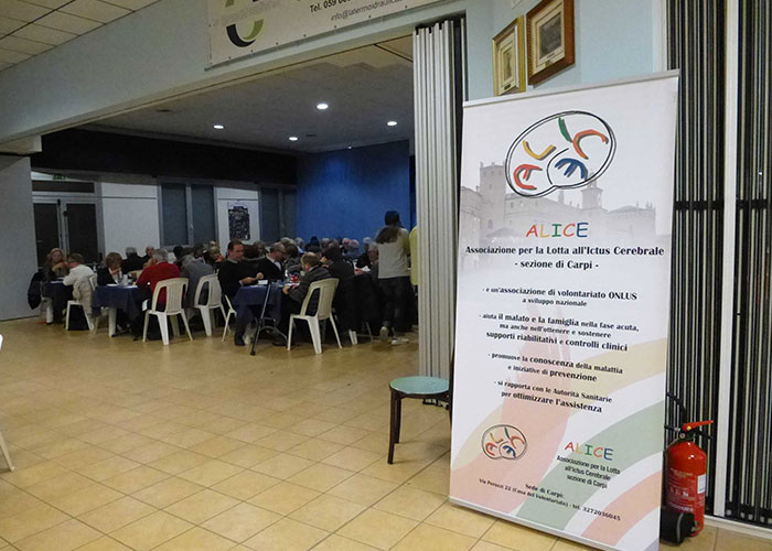 28 Novembre 2015 – Circolo Rinascita di Budrione, cena di solidarietà per A.L.I.Ce. e CRI di Carpi